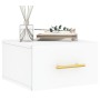 Wall bedside tables 2 pcs white 35x35x20 cm by vidaXL, Lockers and storage cabinets - Ref: Foro24-829789, Price: 54,70 €, Dis...