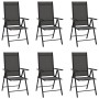 7-teiliges Garten-Essset aus schwarzem Aluminium von vidaXL, Gartensets - Ref: Foro24-3200603, Preis: 512,75 €, Rabatt: %