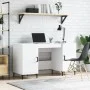 Weißer Schreibtisch aus Holzwerkstoff, 140 x 50 x 75 cm von vidaXL, Schreibtische - Ref: Foro24-829548, Preis: 121,19 €, Raba...