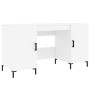 White engineered wood desk 140x50x75 cm by vidaXL, Desks - Ref: Foro24-829548, Price: 122,68 €, Discount: %