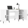 Weißer Schreibtisch aus Holzwerkstoff, 140 x 50 x 75 cm von vidaXL, Schreibtische - Ref: Foro24-829548, Preis: 121,19 €, Raba...
