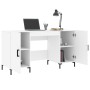 Weißer Schreibtisch aus Holzwerkstoff, 140 x 50 x 75 cm von vidaXL, Schreibtische - Ref: Foro24-829548, Preis: 122,68 €, Raba...