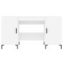 White engineered wood desk 140x50x75 cm by vidaXL, Desks - Ref: Foro24-829548, Price: 122,68 €, Discount: %