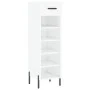 Glossy white plywood shoe cabinet 30x35x105 cm by vidaXL, Closets and storage - Ref: Foro24-829686, Price: 46,48 €, Discount: %