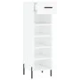 Glossy white plywood shoe cabinet 30x35x105 cm by vidaXL, Closets and storage - Ref: Foro24-829686, Price: 46,48 €, Discount: %
