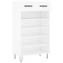 White engineered wood shoe rack 60x35x105 cm by vidaXL, Closets and storage - Ref: Foro24-829604, Price: 56,77 €, Discount: %