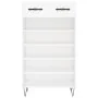 White engineered wood shoe rack 60x35x105 cm by vidaXL, Closets and storage - Ref: Foro24-829604, Price: 56,77 €, Discount: %