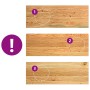Peldaños de escalera 4 uds madera maciza roble marrón claro