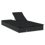 2-person synthetic rattan sun lounger with black cushions by vidaXL, Loungers - Ref: Foro24-319647, Price: 271,63 €, Discount: %