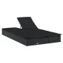 Tumbona 2 personas ratán sintético con cojines negro de vidaXL, Tumbonas - Ref: Foro24-319647, Precio: 278,99 €, Descuento: %