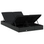 2-person synthetic rattan sun lounger with black cushions by vidaXL, Loungers - Ref: Foro24-319647, Price: 271,63 €, Discount: %