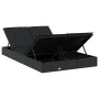 Tumbona 2 personas ratán sintético con cojines negro de vidaXL, Tumbonas - Ref: Foro24-319647, Precio: 278,99 €, Descuento: %