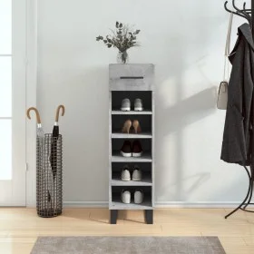 Engineered wood shoe rack in gray concrete, 30x35x105 cm. by vidaXL, Closets and storage - Ref: Foro24-829704, Price: 60,75 €...