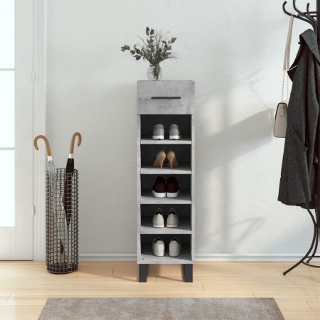 Engineered wood shoe rack in gray concrete, 30x35x105 cm. by vidaXL, Closets and storage - Ref: Foro24-829704, Price: 61,52 €...