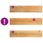 Peldaños de escalera 4 uds madera maciza roble marrón claro