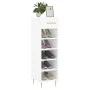 Mueble zapatero madera contrachapada blanco brillo 30x35x105 cm de vidaXL, Armarios y almacenamiento - Ref: Foro24-829662, Pr...