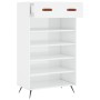 Schuhschrank aus glänzend weißem Sperrholz, 60 x 35 x 105 cm von vidaXL, Schränke und Lagerung - Ref: Foro24-829582, Preis: 6...