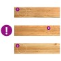 Peldaños de escalera 4 uds madera maciza roble marrón claro