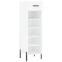 White engineered wood shoe rack 30x35x105 cm by vidaXL, Closets and storage - Ref: Foro24-829684, Price: 75,63 €, Discount: %