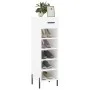 White engineered wood shoe rack 30x35x105 cm by vidaXL, Closets and storage - Ref: Foro24-829684, Price: 75,63 €, Discount: %