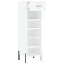 White engineered wood shoe rack 30x35x105 cm by vidaXL, Closets and storage - Ref: Foro24-829684, Price: 75,63 €, Discount: %