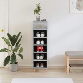 Sonoma gray engineered wood shoe rack 30x35x105 cm by vidaXL, Closets and storage - Ref: Foro24-829666, Price: 46,45 €, Disco...