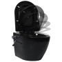 Rimless wall-hung toilet with hidden black ceramic cistern by vidaXL, Bathrooms - Ref: Foro24-3200553, Price: 341,58 €, Disco...