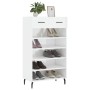 Schuhschrank aus glänzend weißem Sperrholz, 60 x 35 x 105 cm von vidaXL, Schränke und Lagerung - Ref: Foro24-829630, Preis: 6...