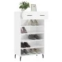 Glossy white plywood shoe cabinet 60x35x105 cm by vidaXL, Closets and storage - Ref: Foro24-829630, Price: 65,10 €, Discount: %