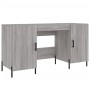 Schreibtisch aus Sonoma-grauem Holzwerkstoff, 140 x 50 x 75 cm von vidaXL, Schreibtische - Ref: Foro24-829562, Preis: 128,43 ...