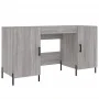 Schreibtisch aus Sonoma-grauem Holzwerkstoff, 140 x 50 x 75 cm von vidaXL, Schreibtische - Ref: Foro24-829562, Preis: 126,86 ...