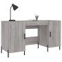 Schreibtisch aus Sonoma-grauem Holzwerkstoff, 140 x 50 x 75 cm von vidaXL, Schreibtische - Ref: Foro24-829562, Preis: 128,43 ...