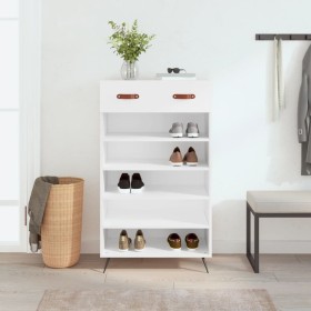 White engineered wood shoe rack 60x35x105 cm by vidaXL, Closets and storage - Ref: Foro24-829580, Price: 59,96 €, Discount: %