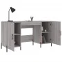Schreibtisch aus Sonoma-grauem Holzwerkstoff, 140 x 50 x 75 cm von vidaXL, Schreibtische - Ref: Foro24-829562, Preis: 126,86 ...