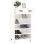 White engineered wood shoe rack 60x35x105 cm by vidaXL, Closets and storage - Ref: Foro24-829580, Price: 59,39 €, Discount: %
