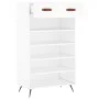 White engineered wood shoe rack 60x35x105 cm by vidaXL, Closets and storage - Ref: Foro24-829580, Price: 59,39 €, Discount: %