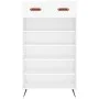 White engineered wood shoe rack 60x35x105 cm by vidaXL, Closets and storage - Ref: Foro24-829580, Price: 59,39 €, Discount: %