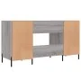 Schreibtisch aus Sonoma-grauem Holzwerkstoff, 140 x 50 x 75 cm von vidaXL, Schreibtische - Ref: Foro24-829562, Preis: 126,86 ...
