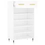White engineered wood shoe rack 60x35x105 cm by vidaXL, Closets and storage - Ref: Foro24-829588, Price: 89,78 €, Discount: %