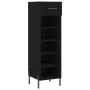 Black engineered wood shoe rack 30x35x105 cm by vidaXL, Closets and storage - Ref: Foro24-829685, Price: 47,98 €, Discount: %