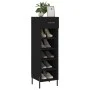 Zapatero madera de ingeniería negro 30x35x105 cm de vidaXL, Armarios y almacenamiento - Ref: Foro24-829685, Precio: 47,93 €, ...