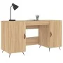 Sonoma oak engineered wood desk 140x50x75 cm by vidaXL, Desks - Ref: Foro24-829519, Price: 111,45 €, Discount: %