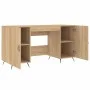Sonoma oak engineered wood desk 140x50x75 cm by vidaXL, Desks - Ref: Foro24-829519, Price: 111,45 €, Discount: %