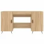 Sonoma oak engineered wood desk 140x50x75 cm by vidaXL, Desks - Ref: Foro24-829519, Price: 111,45 €, Discount: %