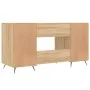 Sonoma oak engineered wood desk 140x50x75 cm by vidaXL, Desks - Ref: Foro24-829519, Price: 111,45 €, Discount: %