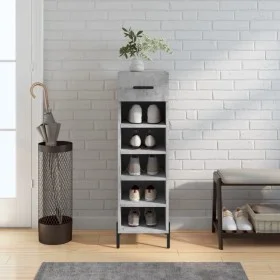 Engineered wood shoe rack in gray concrete, 30x35x105 cm. by vidaXL, Closets and storage - Ref: Foro24-829688, Price: 45,19 €...