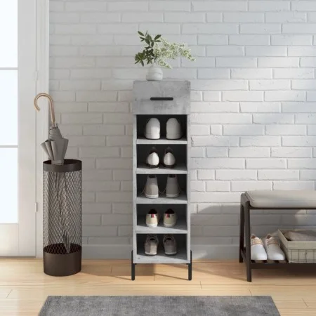 Zapatero Holzwerkstoff Beton grau 30x35x105 cm von vidaXL, Schränke und Lagerung - Ref: Foro24-829688, Preis: 45,19 €, Rabatt: %