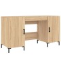 Engineered wood Sonoma oak desk 140x50x75 cm by vidaXL, Desks - Ref: Foro24-829551, Price: 122,03 €, Discount: %