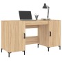 Engineered wood Sonoma oak desk 140x50x75 cm by vidaXL, Desks - Ref: Foro24-829551, Price: 122,03 €, Discount: %