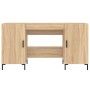 Engineered wood Sonoma oak desk 140x50x75 cm by vidaXL, Desks - Ref: Foro24-829551, Price: 122,03 €, Discount: %